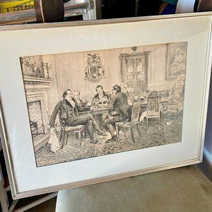 AFTER WALTER DENDY SADLER, BY WILLIAM H. BOUCHER 1889 REMARQUE PROOF ENGRAVING